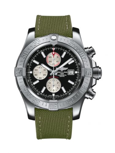Remontoir à montres pour montre Breitling Avenger Super Avenger II Stainless Steel / Volcano Noire / Military / Pin