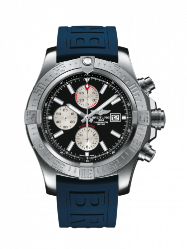 Watch Winder for watch Breitling Avenger Super Avenger II Stainless Steel / Volcano Black / Rubber / Folding