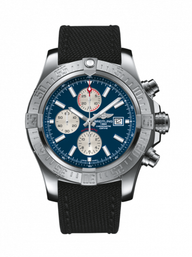 Watch Winder for watch Breitling Avenger Super Avenger II Stainless Steel / Mariner Blue / Military / Pin