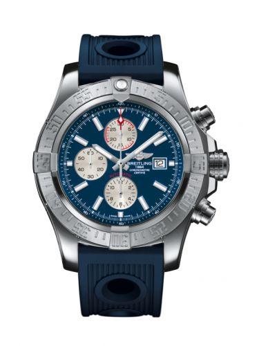 Remontoir à montres pour montre Breitling Avenger Super Avenger II Stainless Steel / Mariner Bleu / Rubber / Folding