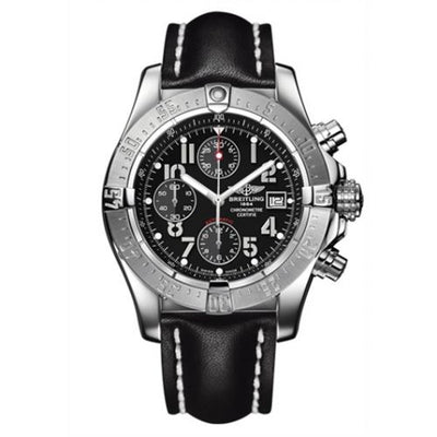 Remontoir à montres pour montre Breitling Avenger Avenger Noire / Calf