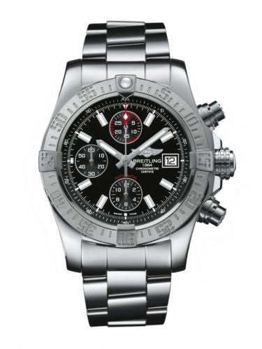Remontoir à montres pour montre Breitling Avenger Avenger II Stainless Steel / Volcano Noire / Bracelet