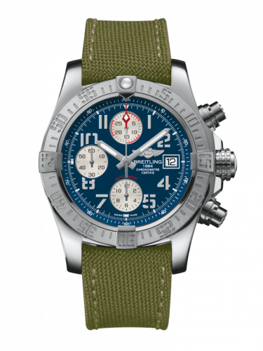 Remontoir à montres pour montre Breitling Avenger Avenger II Stainless Steel / Mariner Bleu / Military / Pin