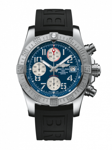 Remontoir à montres pour montre Breitling Avenger Avenger II Stainless Steel / Mariner Bleu / Rubber / Folding