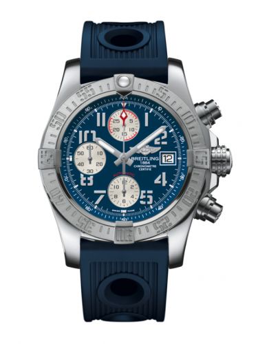 Remontoir à montres pour montre Breitling Avenger Avenger II Stainless Steel / Mariner Bleu / Rubber