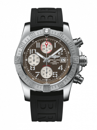 Watch Winder for watch Breitling Avenger Avenger II Stainless Steel / Tungsten Gray / Rubber / Folding