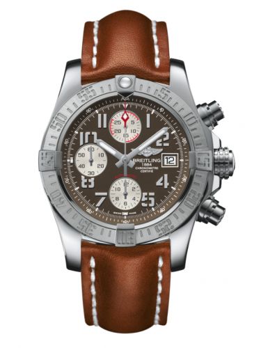 Remontoir à montres pour montre Breitling Avenger Avenger II Stainless Steel / Tungsten Gray / Calf / Pin