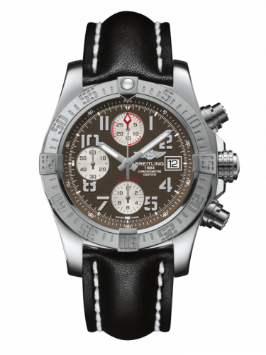 Watch Winder for watch Breitling Avenger Avenger II Stainless Steel / Tungsten Gray / Calf / Folding