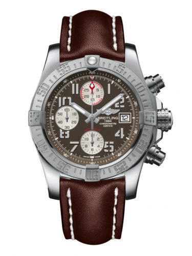 Remontoir à montres pour montre Breitling Avenger Avenger II Stainless Steel / Tungsten Gray / Calf / Pin