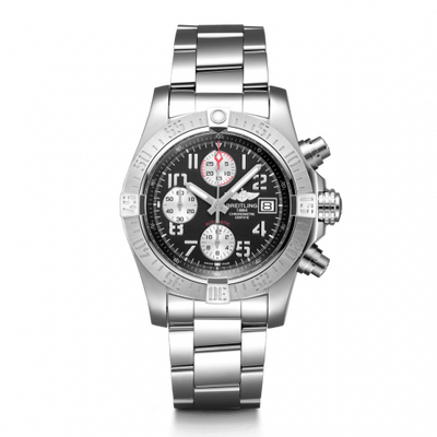 Remontoir à montres pour montre Breitling Avenger Avenger II Stainless Steel / Volcano Noire / Bracelet
