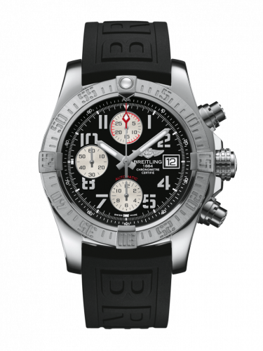Remontoir à montres pour montre Breitling Avenger Avenger II Stainless Steel / Volcano Noire / Rubber / Folding