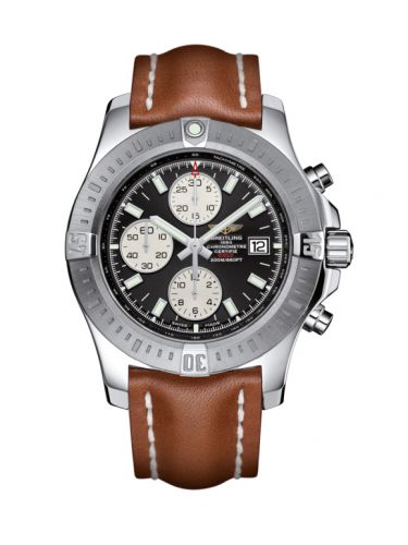Remontoir à montres pour montre Breitling Colt Colt Chronograph Automatic Stainless Steel / Volcano Noire / Calf / Pin