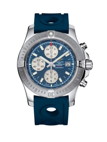 Remontoir à montres pour montre Breitling Colt Colt Chronograph Automatic Stainless Steel / Mariner Bleu / Rubber / Pin