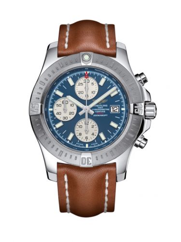 Remontoir à montres pour montre Breitling Colt Colt Chronograph Automatic Stainless Steel / Mariner Bleu / Calf / Pin