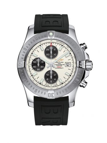Remontoir à montres pour montre Breitling Colt Colt Chronograph Automatic Stainless Steel / Stratus Argent / Rubber / Pin