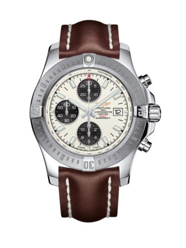 Remontoir à montres pour montre Breitling Colt Colt Chronograph Automatic Stainless Steel / Stratus Argent / Calf / Pin