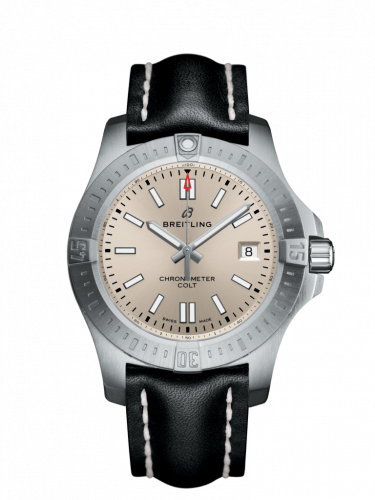 Remontoir à montres pour montre Breitling Chronomat Chronomat Colt 41 Automatic Argent / Calf / Pin