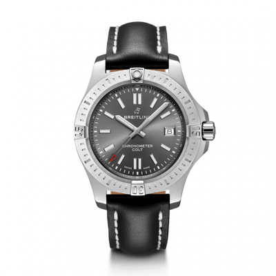 Remontoir à montres pour montre Breitling Chronomat Chronomat Colt 41 Automatic Tempest Gris / Calf / Folding