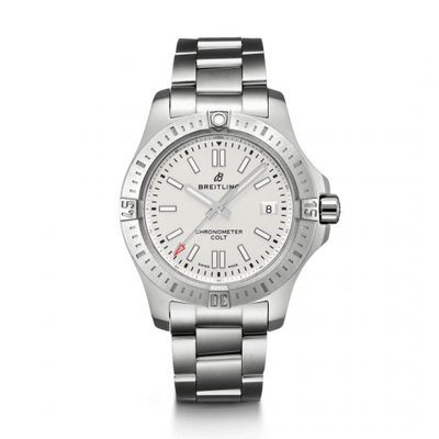 Remontoir à montres pour montre Breitling Chronomat Chronomat Colt 41 Automatic Argent / Bracelet