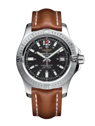 Remontoir à montres pour montre Breitling Colt Colt 41 Automatic Volcano Noire / Calf