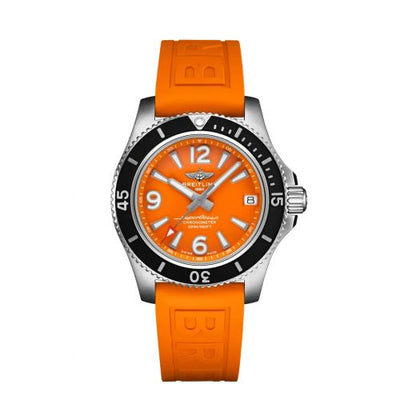 Remontoir à montres pour montre Breitling Superocean Superocean 36 Stainless Steel / Orange / Rubber