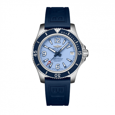 Remontoir à montres pour montre Breitling Superocean Superocean 36 Stainless Steel / Bleu / Rubber / Pin