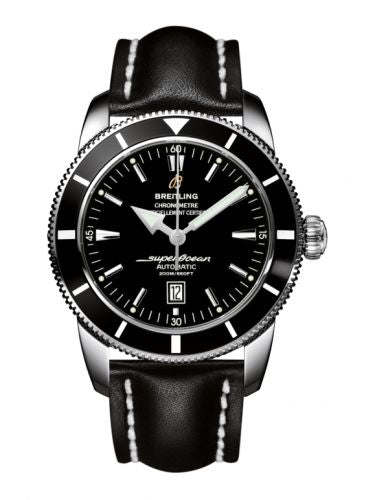 Watch Winder for watch Breitling Superocean Heritage Superocean Heritage 46 Stainless Steel / Black / Black / Calf