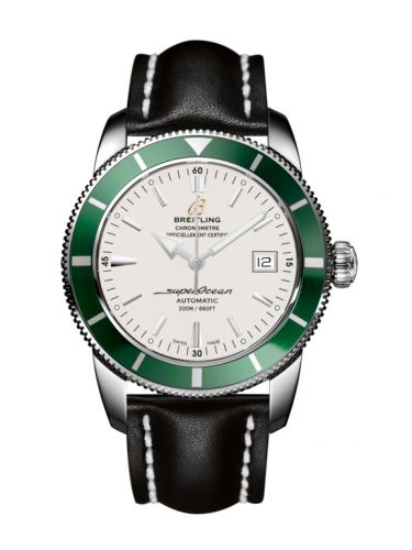 Remontoir à montres pour montre Breitling Superocean Heritage Superocean Heritage 42 Stainless Steel / Verte / Stratus Argent / Calf