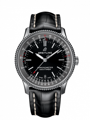 Remontoir à montres pour montre Breitling Navitimer Navitimer 1 38 Automatic Stainless Steel / Noire / Croco / Pin