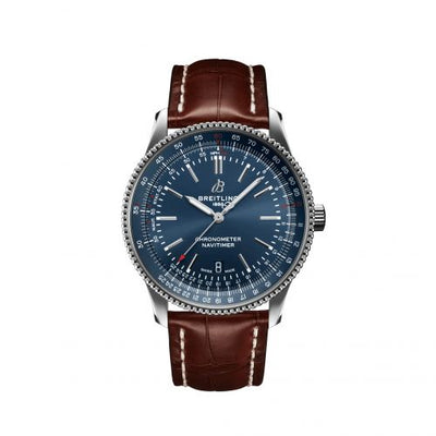 Remontoir à montres pour montre Breitling Navitimer Navitimer Automatic 41 Automatic Stainless Steel / Bleu / Croco / Folding