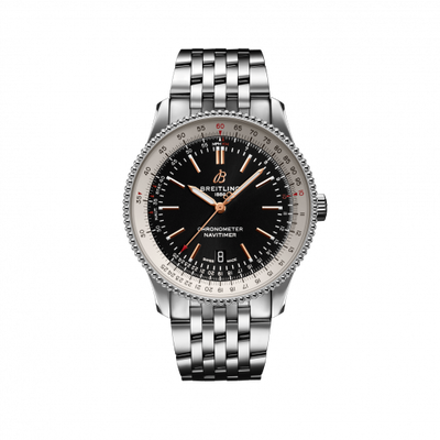 Remontoir à montres pour montre Breitling Navitimer Navitimer Automatic 41 Automatic Stainless Steel / Noire / Bracelet