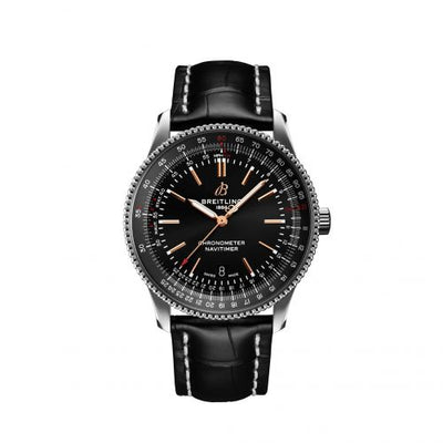 Remontoir à montres pour montre Breitling Navitimer Navitimer Automatic 41 Automatic Stainless Steel / Noire / Croco / Folding