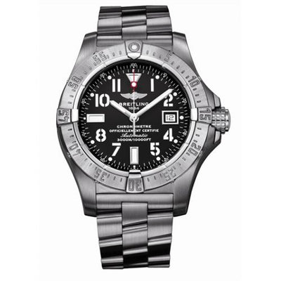 Remontoir à montres pour montre Breitling Avenger Avenger Seawolf Stainless Steel / Noire