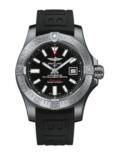 Remontoir à montres pour montre Breitling Avenger Avenger II Seawolf Stainless Steel / Volcano Noire / Rubber / Pin