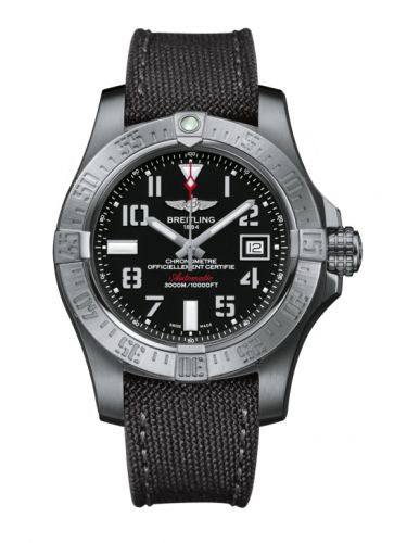 Remontoir à montres pour montre Breitling Avenger Avenger II Seawolf Stainless Steel / Volcano Noire / Military / Pin