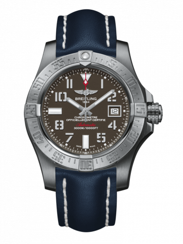 Remontoir à montres pour montre Breitling Avenger Avenger II Seawolf Stainless Steel / Tungsten Gray / Calf / Folding
