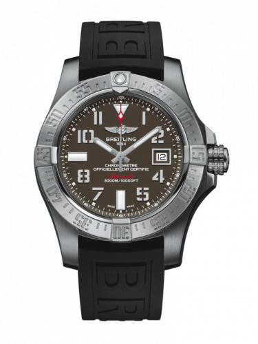 Remontoir à montres pour montre Breitling Avenger Avenger II Seawolf Stainless Steel / Tungsten Gray / Rubber / Folding