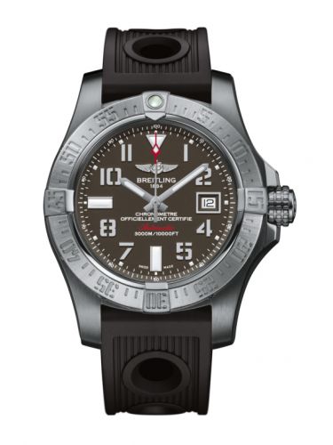 Remontoir à montres pour montre Breitling Avenger Avenger II Seawolf Stainless Steel / Tungsten Gray / Rubber / Folding
