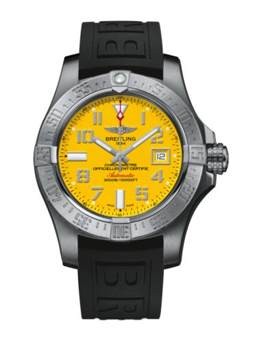 Remontoir à montres pour montre Breitling Avenger Avenger II Seawolf Stainless Steel / Cobra Yellow / Rubber / Pin