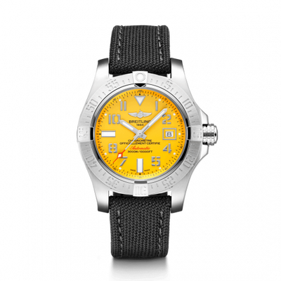 Remontoir à montres pour montre Breitling Avenger Avenger II Seawolf Stainless Steel / Cobra Yellow / Military / Pin