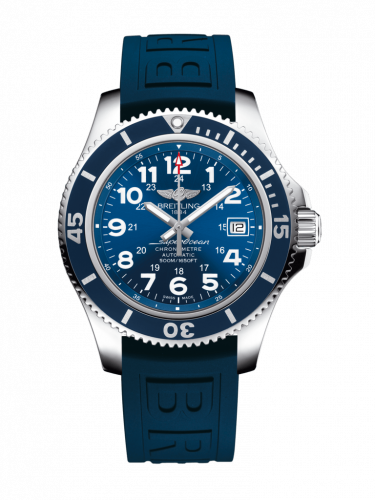 Remontoir à montres pour montre Breitling Superocean Superocean II 42 Stainless Steel / Bleu / Mariner Bleu / Rubber / Pin