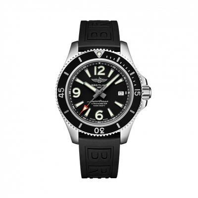 Remontoir à montres pour montre Breitling Superocean Superocean 42 Stainless Steel / Noire / Rubber / Pin