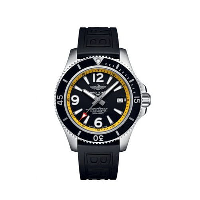 Remontoir à montres pour montre Breitling Superocean Superocean 42 Stainless Steel / Noire - Yellow / eComm