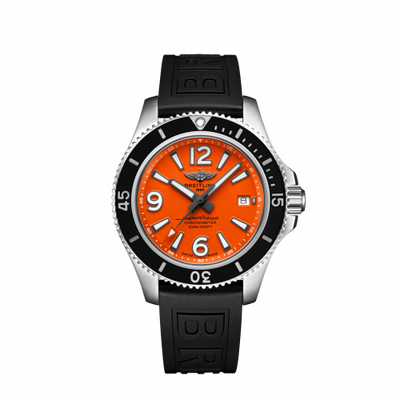 Remontoir à montres pour montre Breitling Superocean Superocean 42 Stainless Steel / Orange / Rubber / Folding