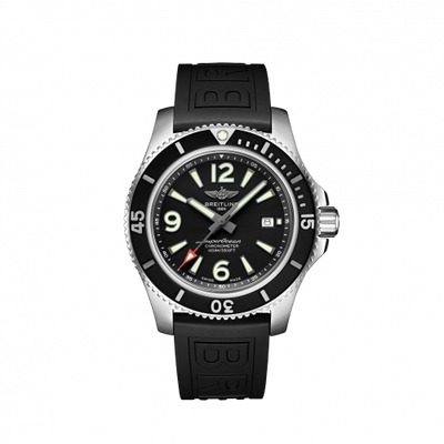 Remontoir à montres pour montre Breitling Superocean Superocean 44 Stainless Steel / Noire / Rubber / Pin