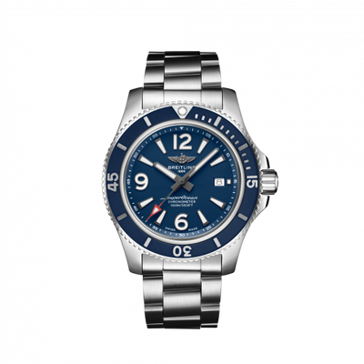 Remontoir à montres pour montre Breitling Superocean Superocean 44 Stainless Steel / Bleu / Bracelet