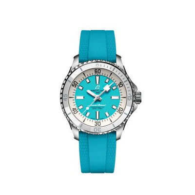 Remontoir à montres pour montre Breitling Superocean SuperOcean Automatic 36 Stainless Steel / Turquoise / Rubber