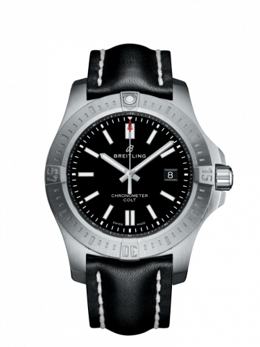 Watch Winder for watch Breitling Chronomat Chronomat Colt 44 Automatic Black / Calf / Pin