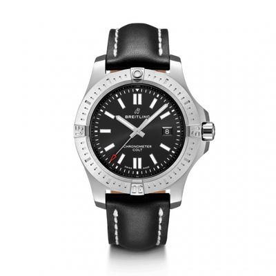 Remontoir à montres pour montre Breitling Chronomat Chronomat Colt 44 Automatic Noire / Calf / Folding