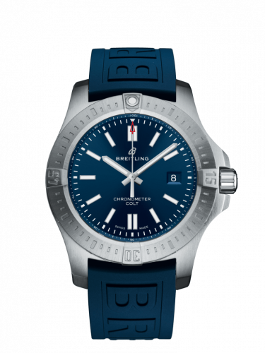 Remontoir à montres pour montre Breitling Chronomat Chronomat Colt 44 Automatic Bleu / Rubber / Folding